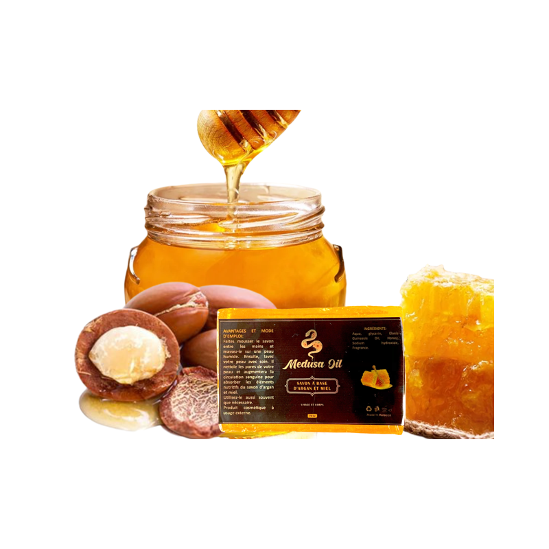 Argan- und Honigseife  Medusa Oil Seife