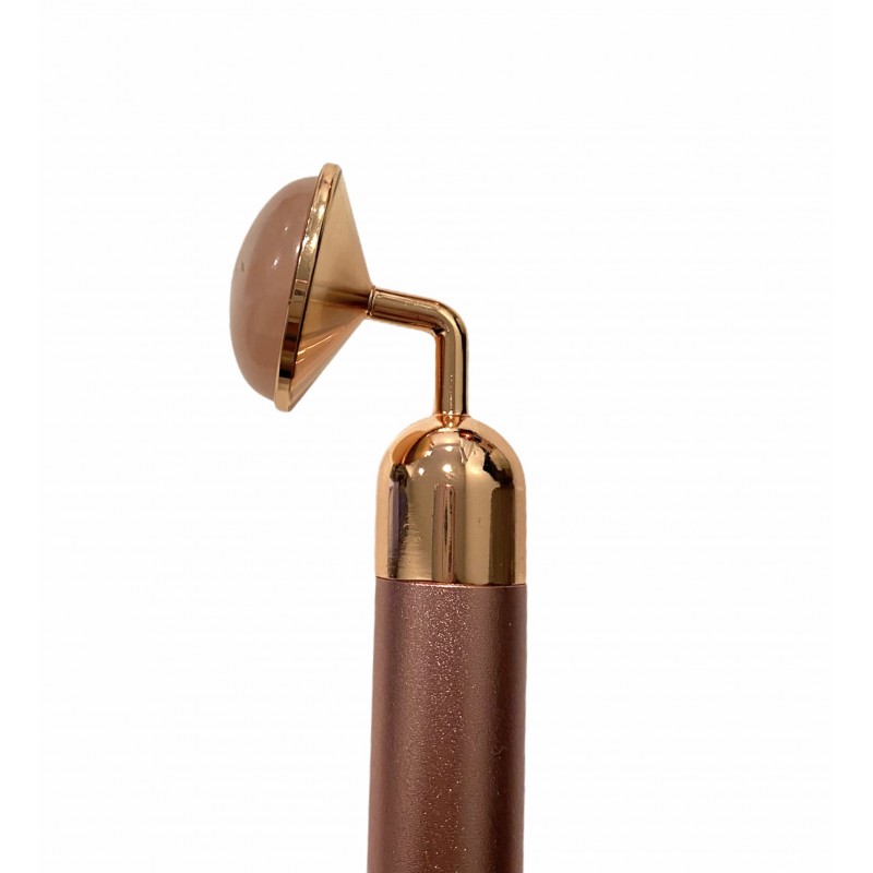 Masajeador facial eléctrico de cuarzo rosa   Facial