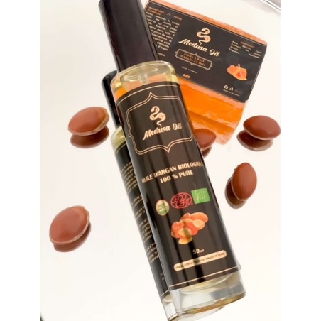 Duo olio di argan Sapone argan / miele  Medusa Oil 25,90 € Confezioni 25,90 €