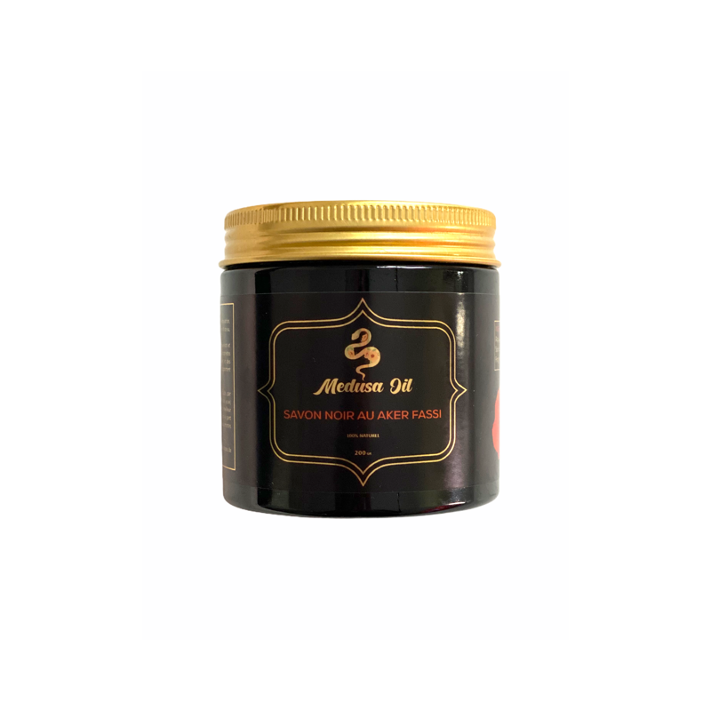 Black soap Argan / Aker Fassi  Scrub Medusa Oil