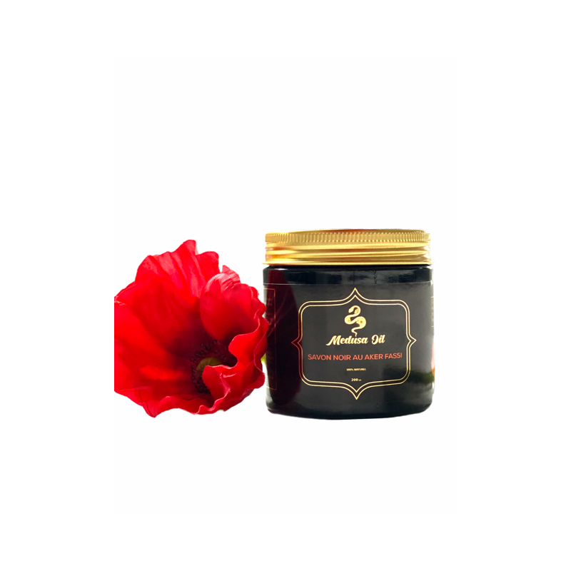 Black soap Argan / Aker Fassi  Scrub Medusa Oil