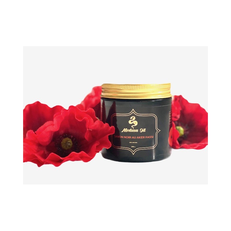 Black soap Argan / Aker Fassi  Scrub Medusa Oil