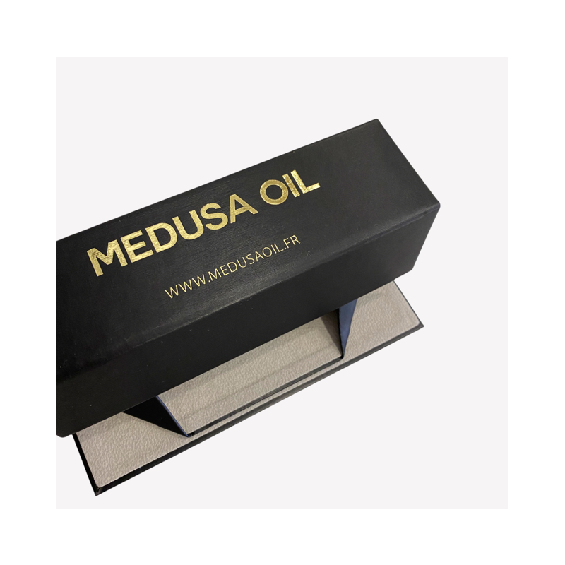 Boite à Lunettes en cuir  Gifts Medusa Oil