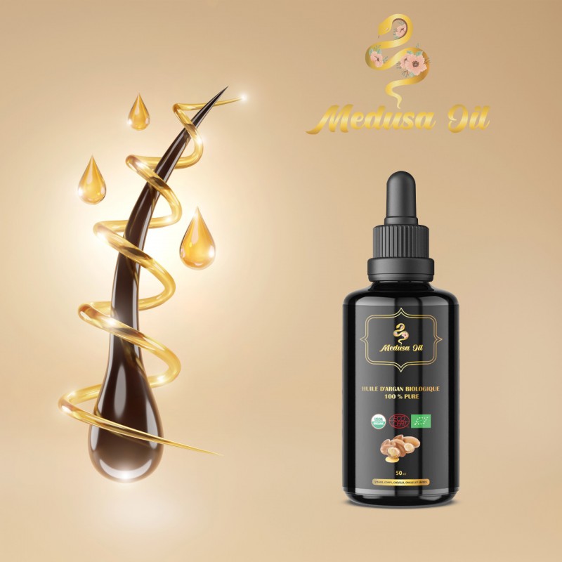 Organik Argan Yağı Olağanüstü kalite  Medusa Oil Yüz bakımı